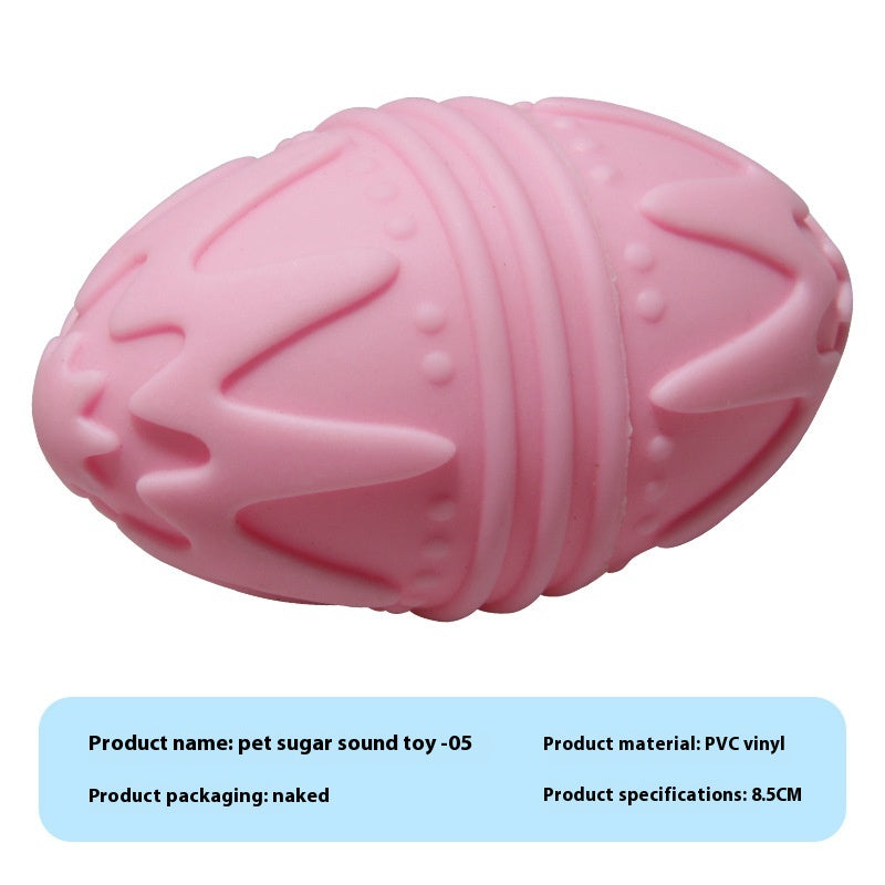 KFX-9710909 Durable Vinyl Simulation Bite-Resistant Ball for Pets - Various Colors Available