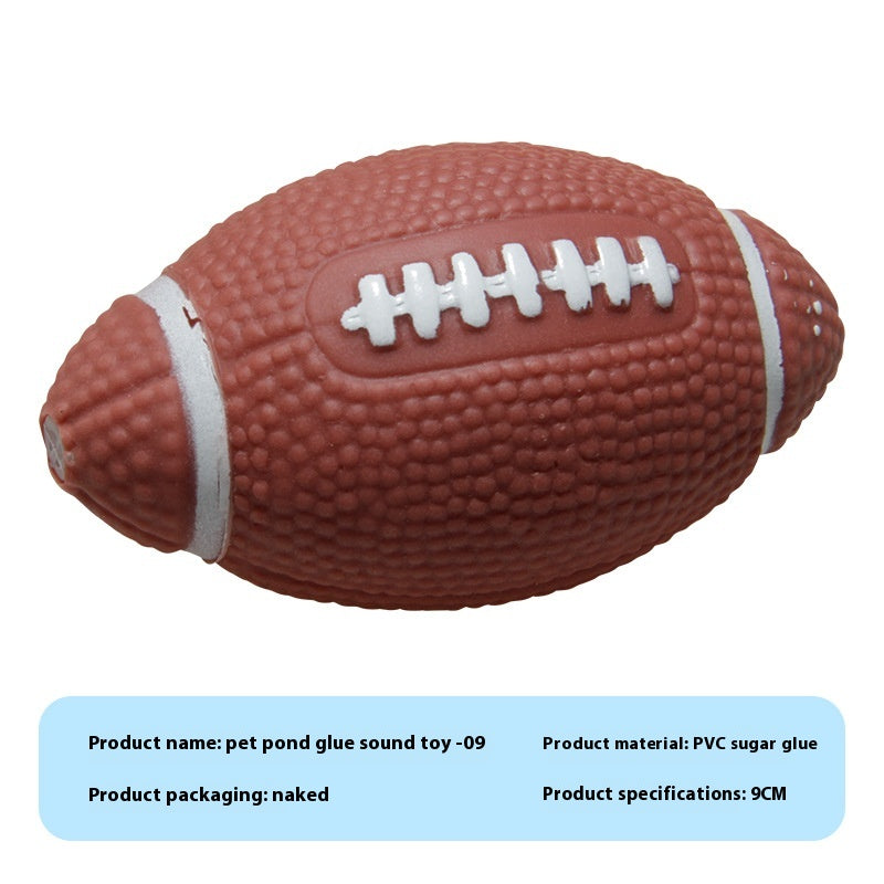 KFX-9710909 Durable Vinyl Simulation Bite-Resistant Ball for Pets - Various Colors Available