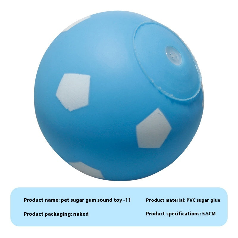 KFX-9710909 Durable Vinyl Simulation Bite-Resistant Ball for Pets - Various Colors Available