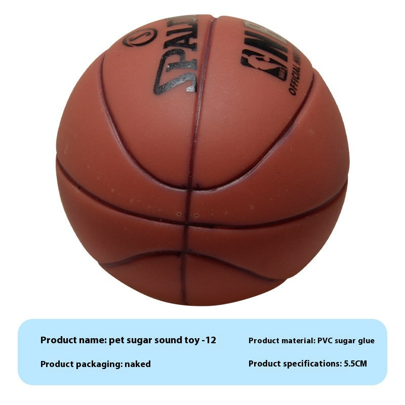 KFX-9710909 Durable Vinyl Simulation Bite-Resistant Ball for Pets - Various Colors Available