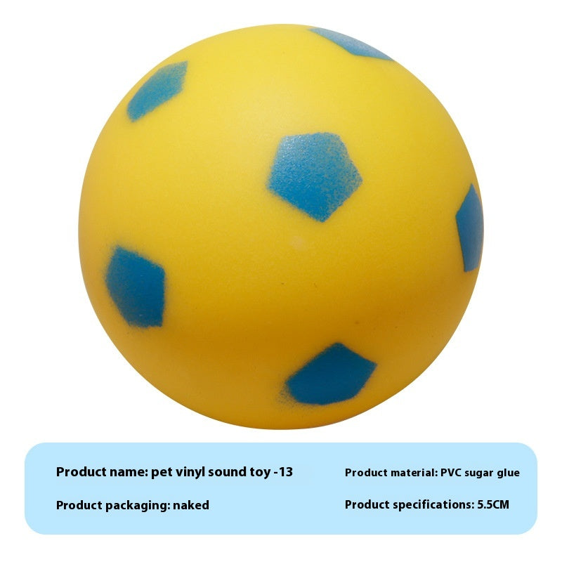 KFX-9710909 Durable Vinyl Simulation Bite-Resistant Ball for Pets - Various Colors Available