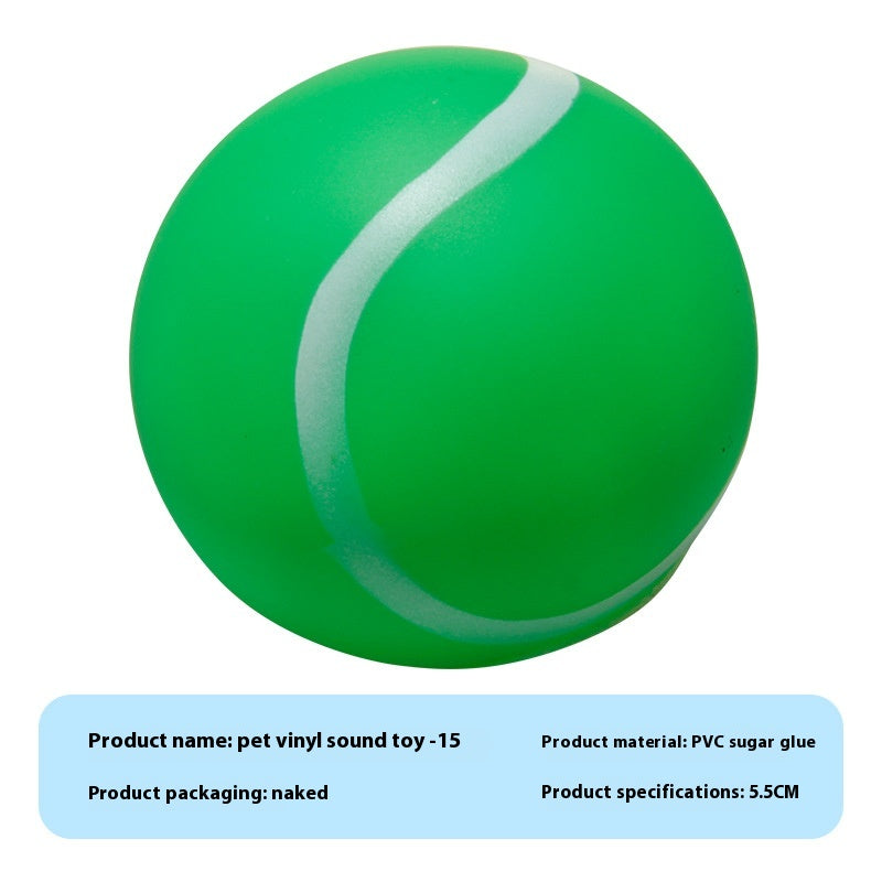 KFX-9710909 Durable Vinyl Simulation Bite-Resistant Ball for Pets - Various Colors Available