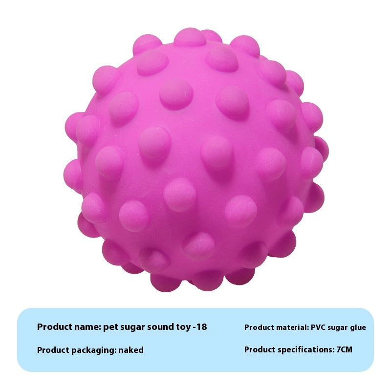 KFX-9710909 Durable Vinyl Simulation Bite-Resistant Ball for Pets - Various Colors Available