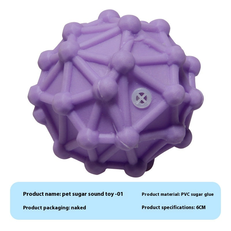 KFX-9710909 Durable Vinyl Simulation Bite-Resistant Ball for Pets - Various Colors Available