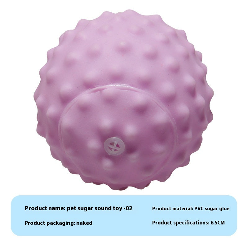 KFX-9710909 Durable Vinyl Simulation Bite-Resistant Ball for Pets - Various Colors Available