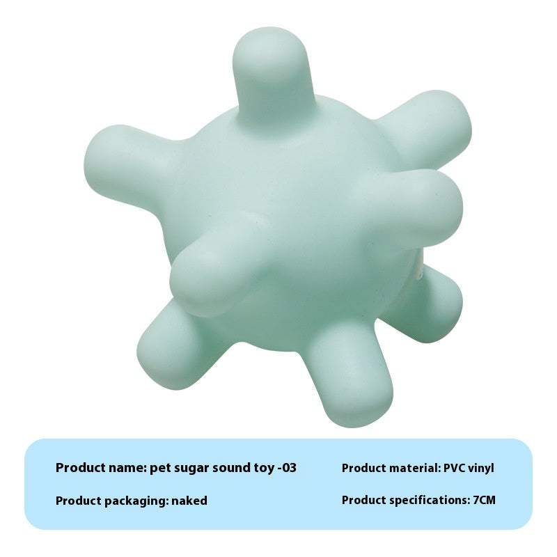 KFX-9710909 Durable Vinyl Simulation Bite-Resistant Ball for Pets - Various Colors Available