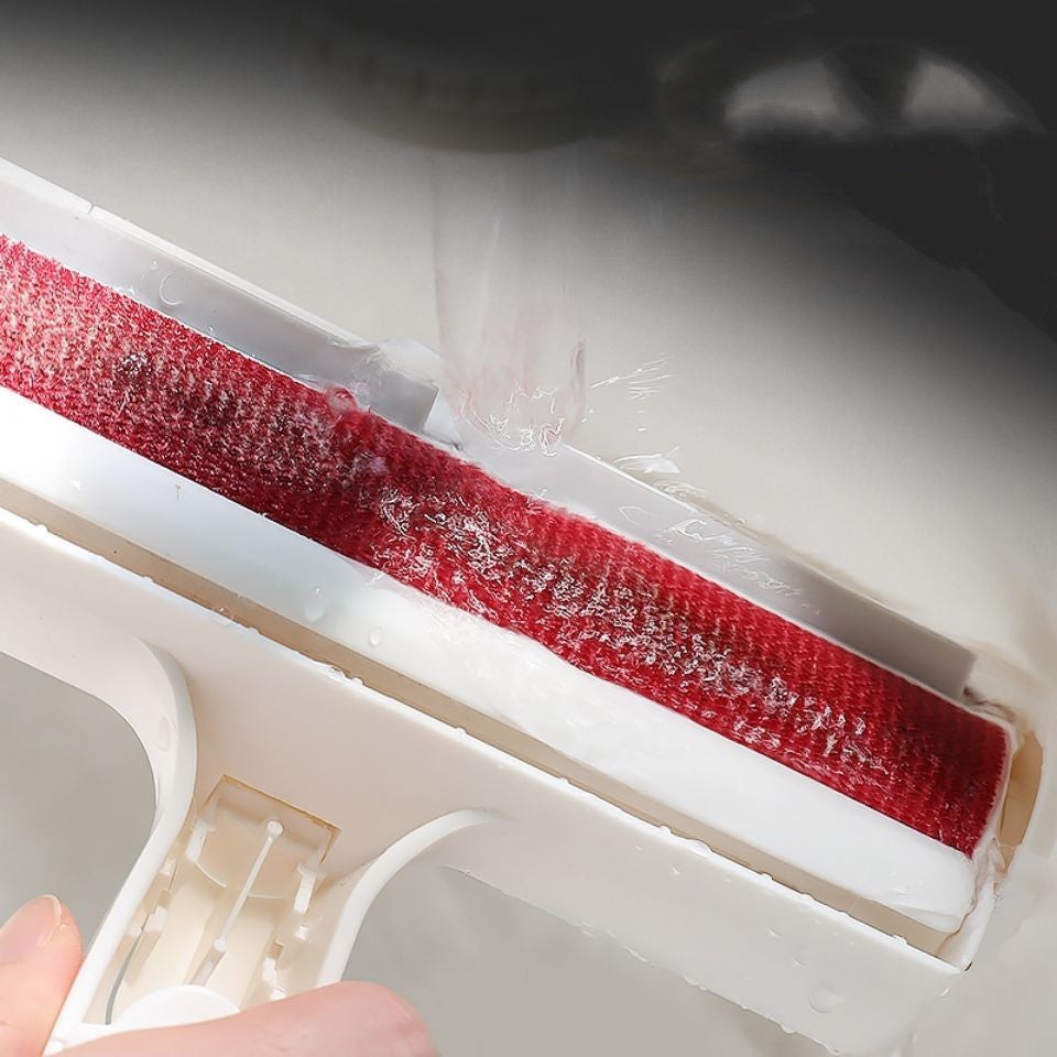 KFX-9711677 Pet Roller Cleaning Brush - White, Essential Tool for Effortless Pet Hair Removal