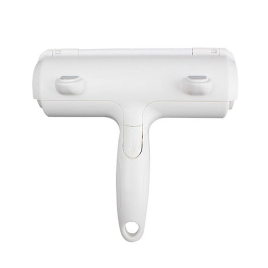 KFX-9711677 Pet Roller Cleaning Brush - White, Essential Tool for Effortless Pet Hair Removal