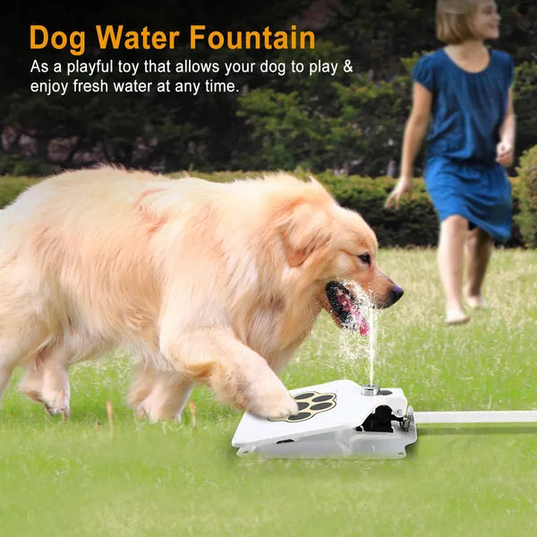 KFX-9712061 Outdoor Dog Water Fountain with Step-on Activation for Easy Self-Serve Hydration