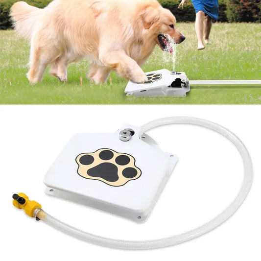 KFX-9712061 Outdoor Dog Water Fountain with Step-on Activation for Easy Self-Serve Hydration