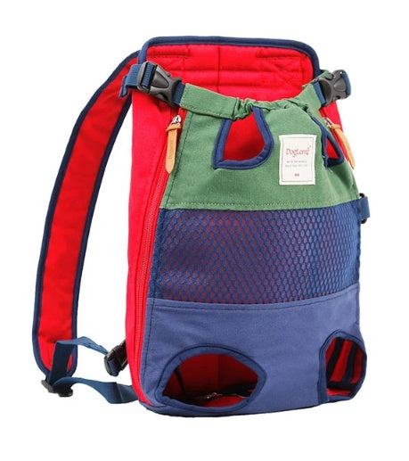 KFX-9712317 Pet Carrier Backpack for Small Dogs and Cats - Breathable, Airline Approved, Stylish Striped Design