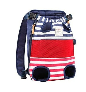 KFX-9712317 Pet Carrier Backpack for Small Dogs and Cats - Breathable, Airline Approved, Stylish Striped Design