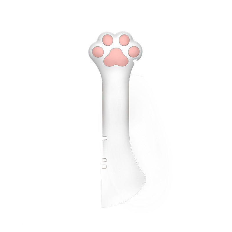 KFX-9713341 Cute Pink Cat Food Can Lid with Spoon for Easy Wet Food Storage