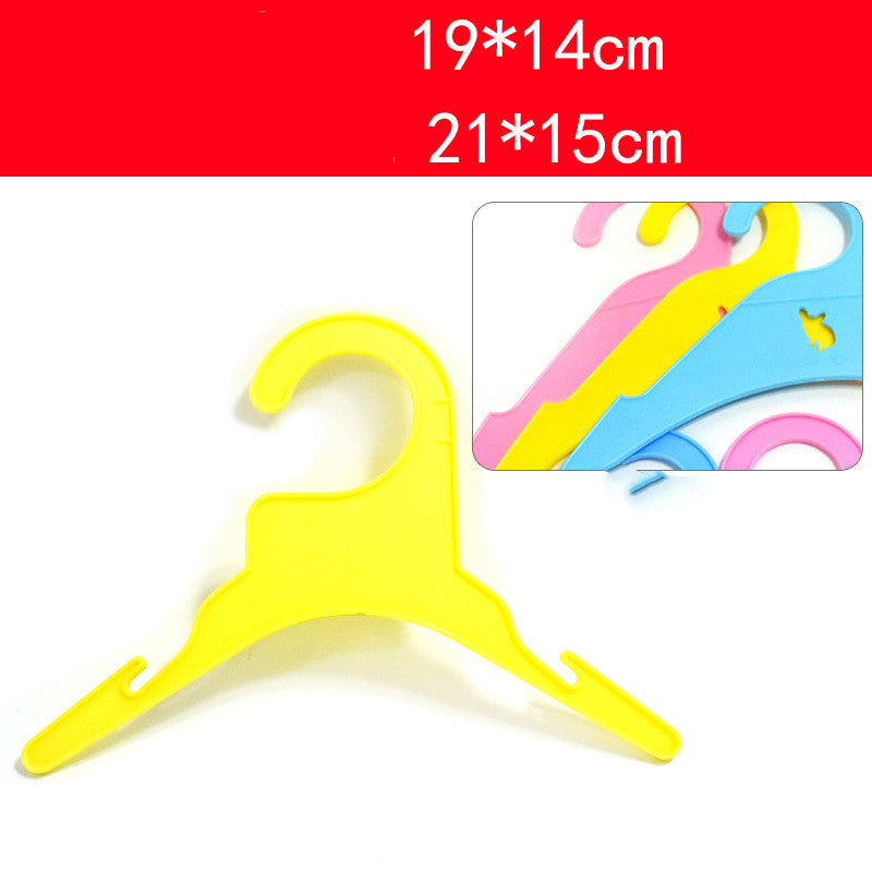 KFX-9714237 Pet Clothes Drying Rack - Lightweight Plastic Hanger for Cats and Dogs in Pink, Blue, and Yellow