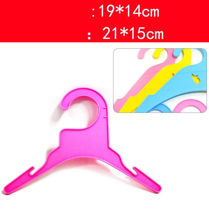 KFX-9714237 Pet Clothes Drying Rack - Lightweight Plastic Hanger for Cats and Dogs in Pink, Blue, and Yellow