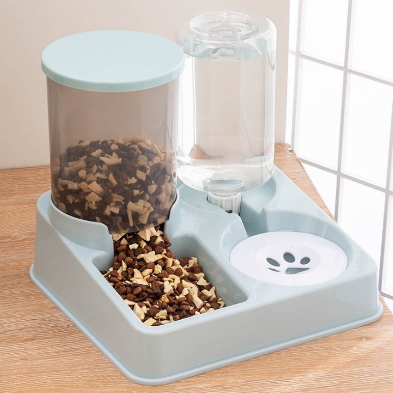 KFX-9716029 Automatic Pet Feeder and Water Dispenser with Double Bowls for Cats and Dogs