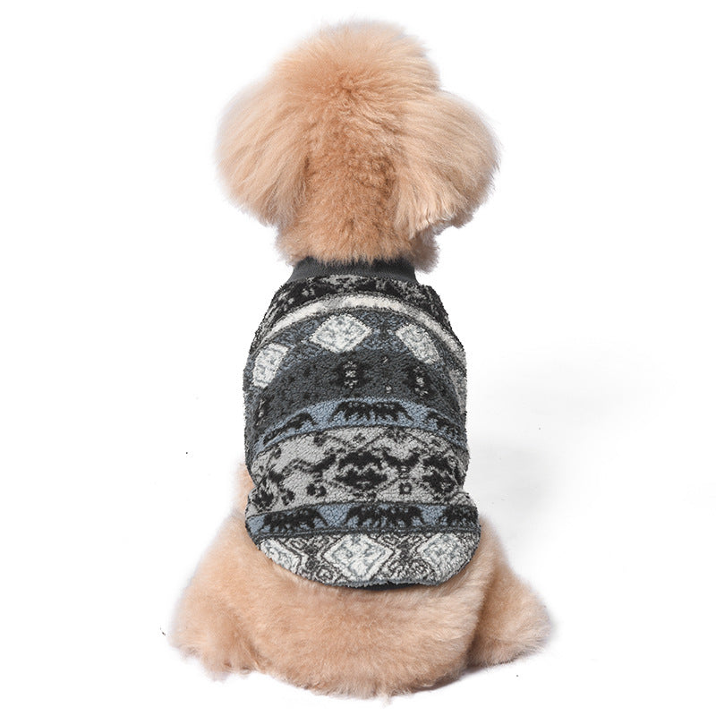 KFX-9719997 Warm Fluffy Jacket for Pets - Polar Fleece in Blue, Orange, Brown, Pink, Sizes S-XXL