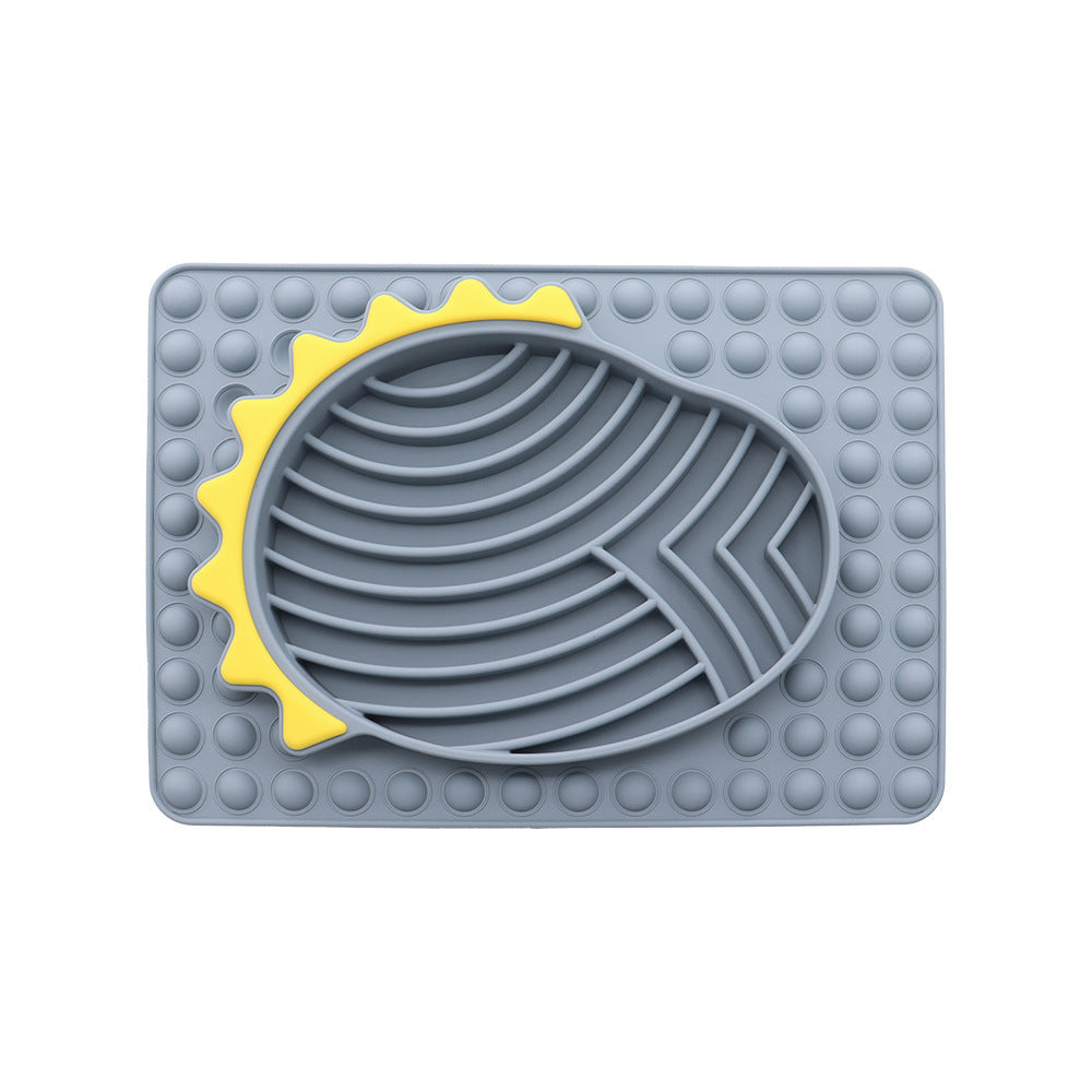 KFX-9721789 Stable Slow Feeder Licking Mat for Dogs and Cats - Smooth Texture, Reduces Eating Speed