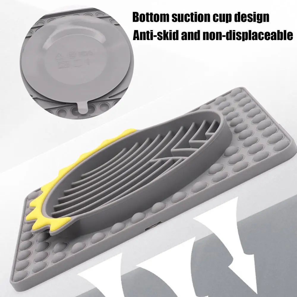 KFX-9721789 Stable Slow Feeder Licking Mat for Dogs and Cats - Smooth Texture, Reduces Eating Speed