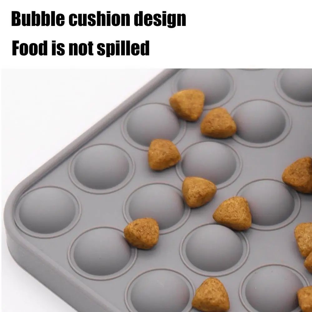 KFX-9721789 Stable Slow Feeder Licking Mat for Dogs and Cats - Smooth Texture, Reduces Eating Speed