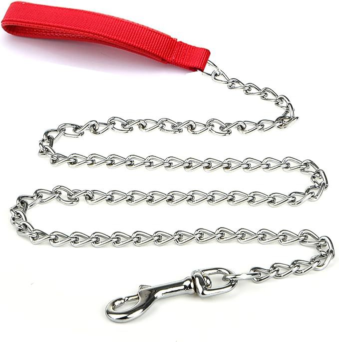 KFX-9723069 Heavy Duty Chew Proof Dog Leash with Soft Padded Handle for Medium to Large Dogs - 120cm Length, 3.0mm Width