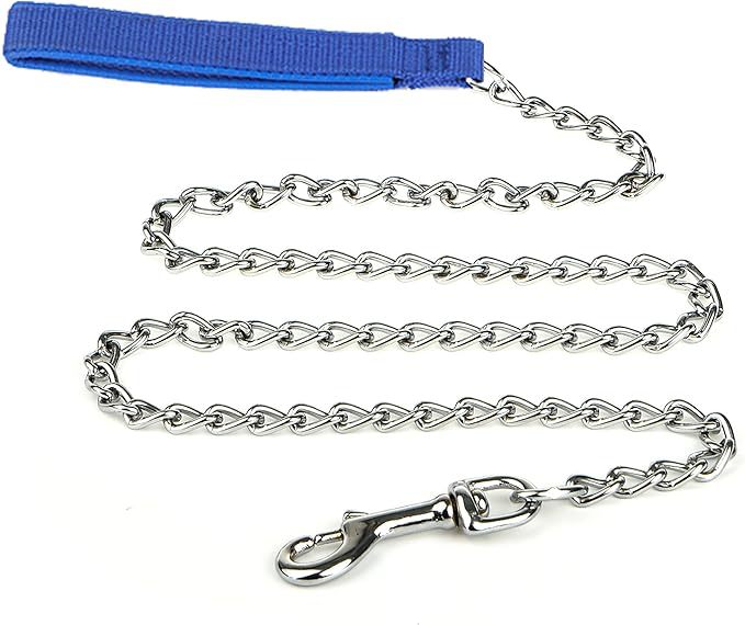 KFX-9723069 Heavy Duty Chew Proof Dog Leash with Soft Padded Handle for Medium to Large Dogs - 120cm Length, 3.0mm Width