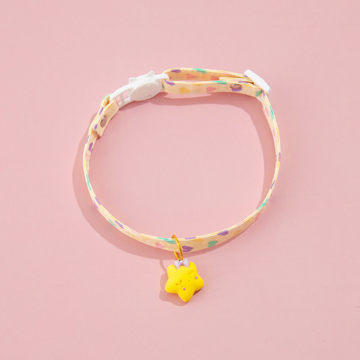 KFX-9723581 Adjustable Love Pattern Cat Collar in Various Colors