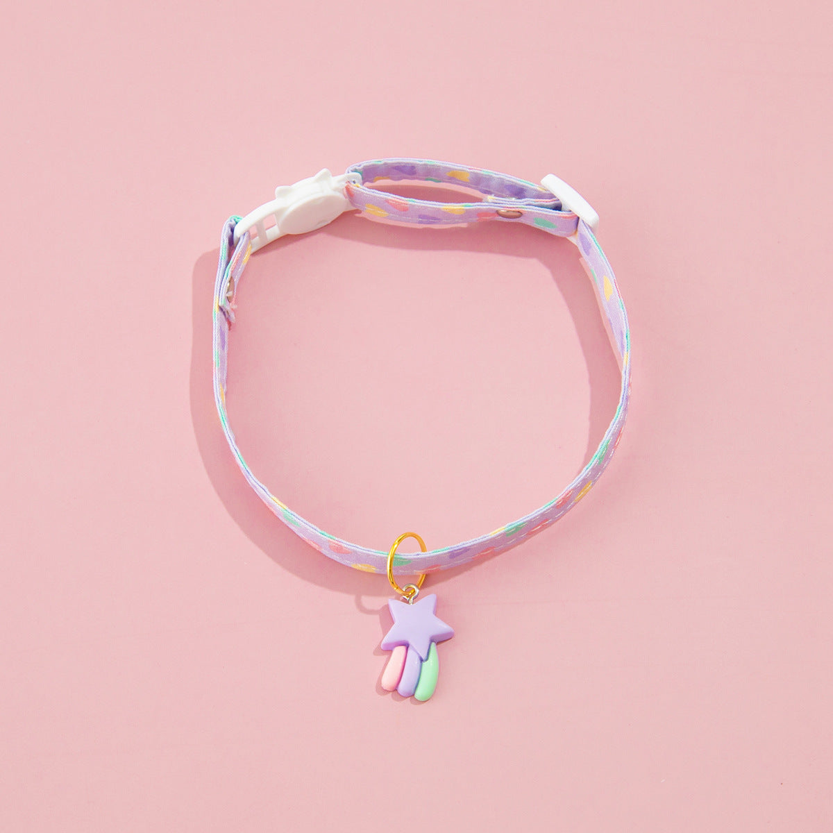 KFX-9723581 Adjustable Love Pattern Cat Collar in Various Colors