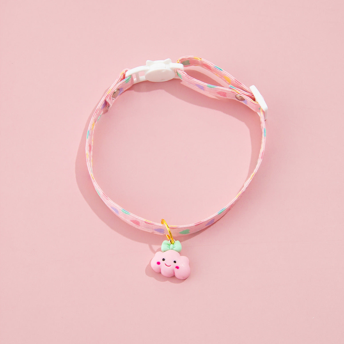 KFX-9723581 Adjustable Love Pattern Cat Collar in Various Colors