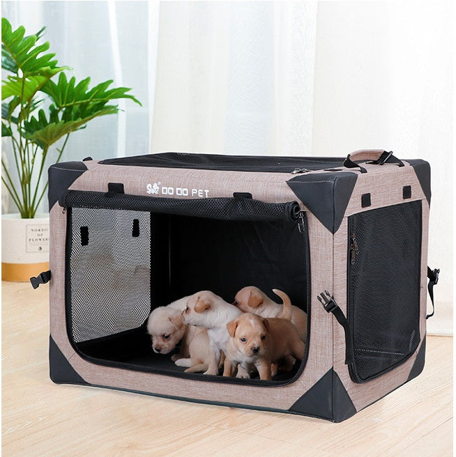 KFX-9726397 One Piece Collapsible Cloth Kennel Tent - Khaki, Green, Black, Size S (51*33*33cm)