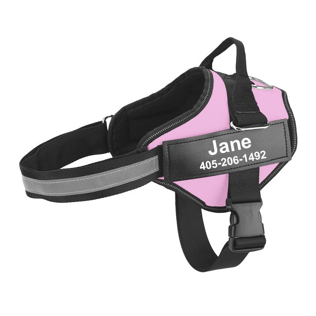 KFX-9726653 Multicolor Personalized Nylon Pet Chest Strap with Traction Rope