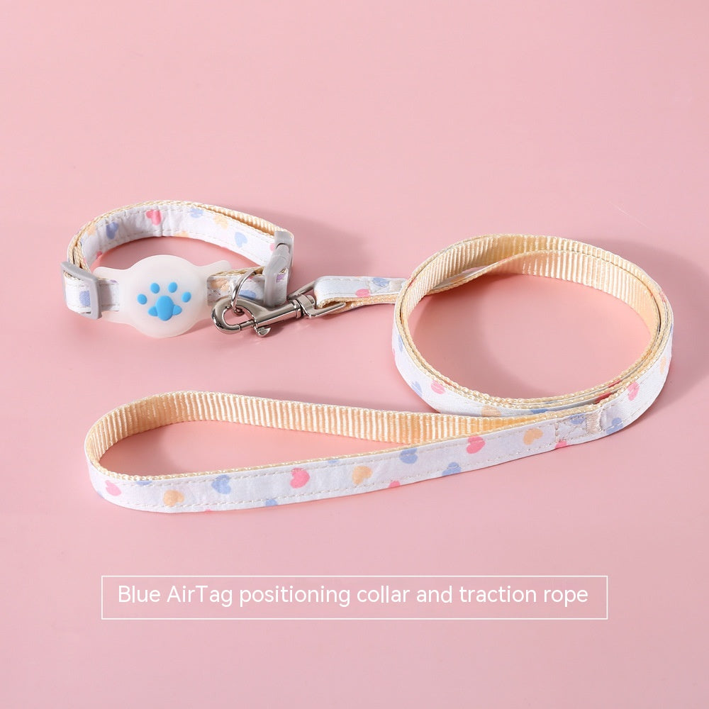 KFX-9727165 Adjustable Pet Positioning Collar and Leash Set for Small to Medium Pets, Multiple Colors Available