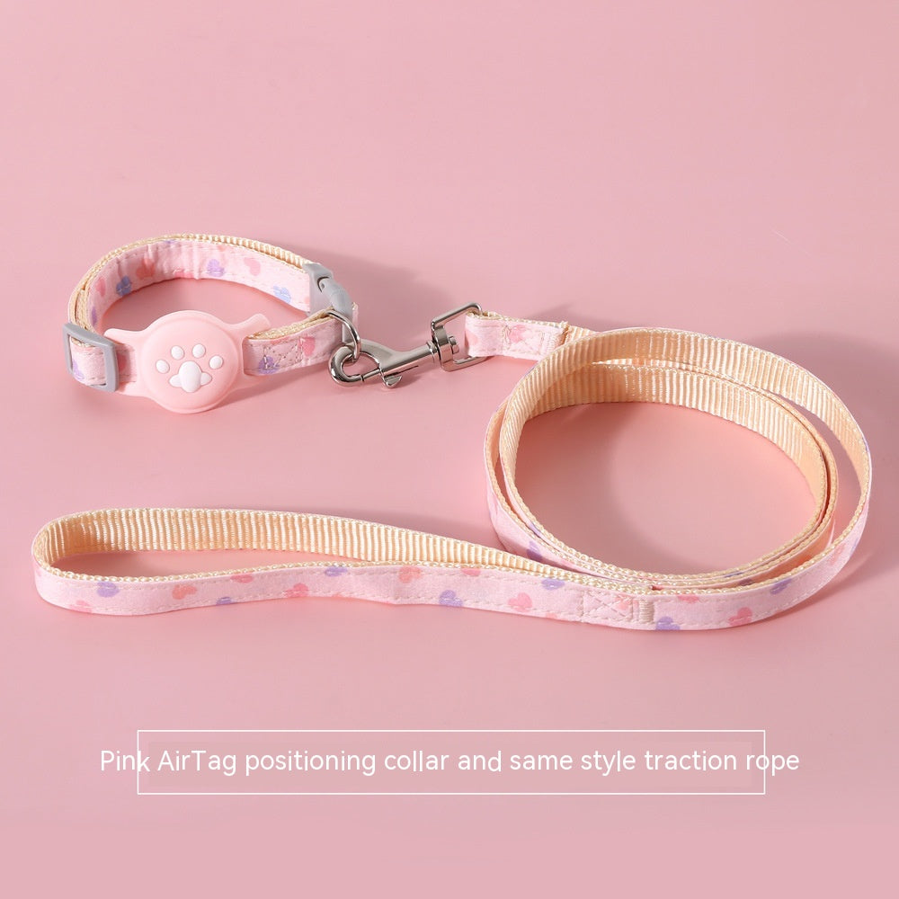 KFX-9727165 Adjustable Pet Positioning Collar and Leash Set for Small to Medium Pets, Multiple Colors Available