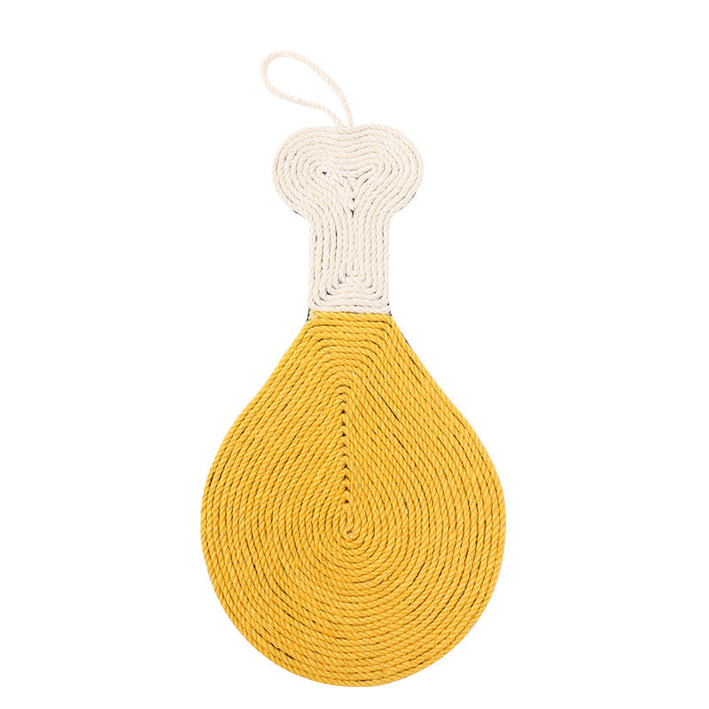 KFX-9727549 Sisal Rope Cat Scratch Pad with Anti-Skid EVA Cloth - Various Fun Shapes and Colors