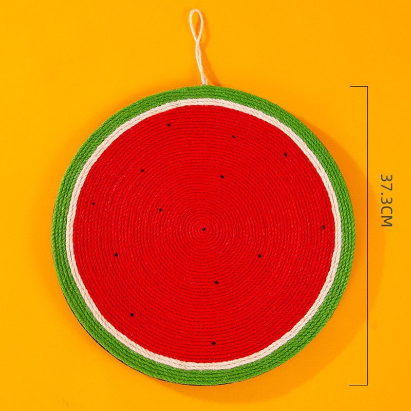 KFX-9727549 Sisal Rope Cat Scratch Pad with Anti-Skid EVA Cloth - Various Fun Shapes and Colors