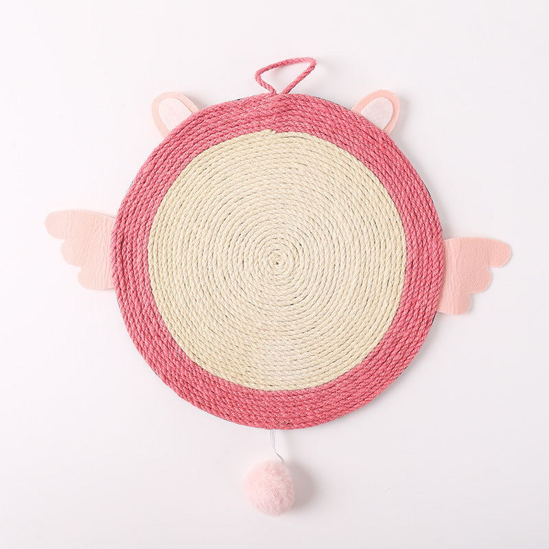 KFX-9727549 Sisal Rope Cat Scratch Pad with Anti-Skid EVA Cloth - Various Fun Shapes and Colors