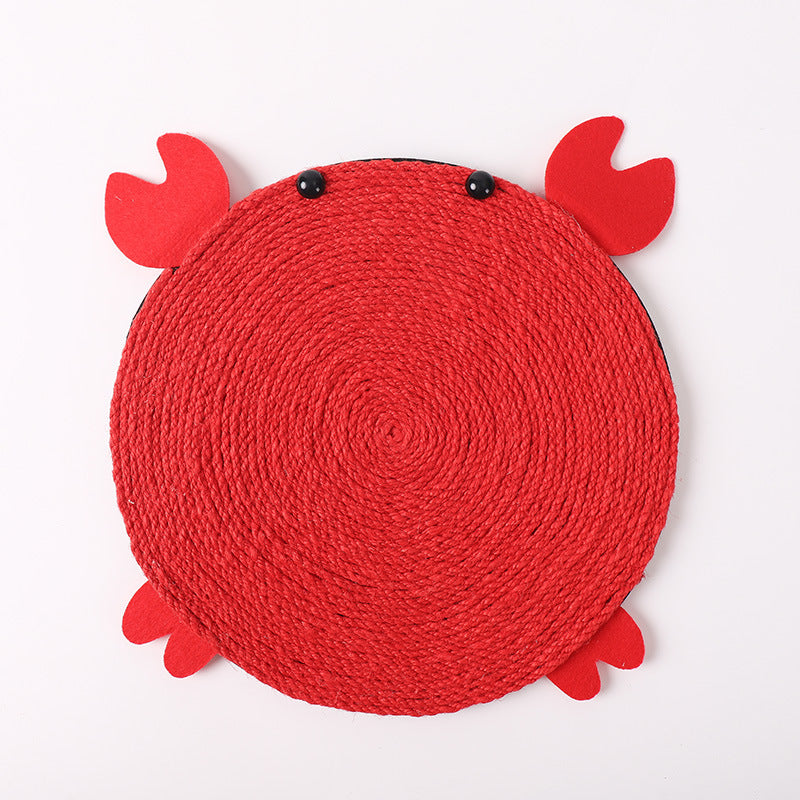 KFX-9727549 Sisal Rope Cat Scratch Pad with Anti-Skid EVA Cloth - Various Fun Shapes and Colors