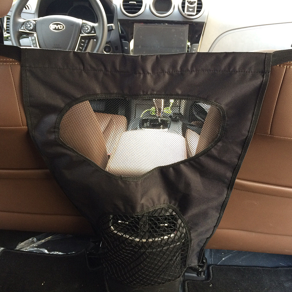 KFX-9728957 Car Rear Seat Pet Guardrail - Cloth Isolation Protection for Dogs, 46*69cm