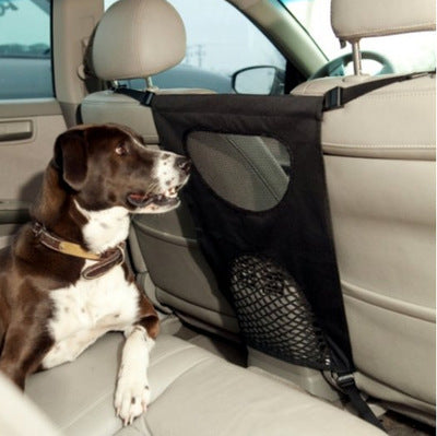KFX-9728957 Car Rear Seat Pet Guardrail - Cloth Isolation Protection for Dogs, 46*69cm