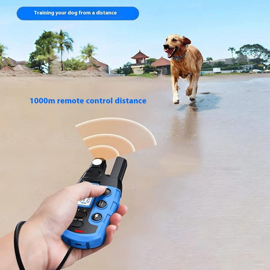 KFX-9730621 Remote Control Electric Dog Training Collar with Bark Stop Function, 1000m and 2000m Range Options