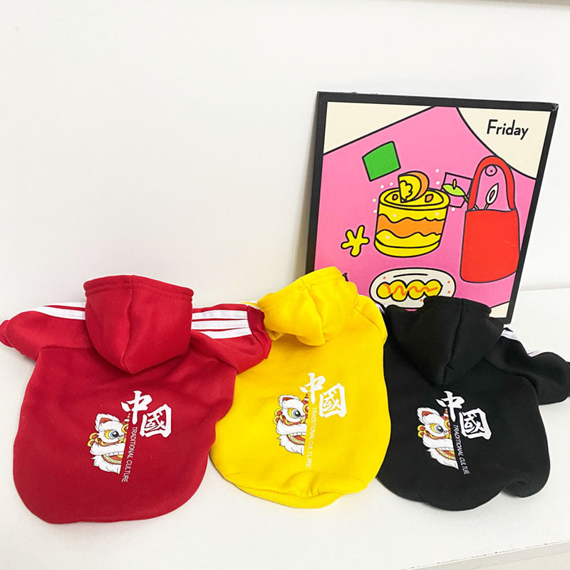 KFX-9732413 Cartoon Cute Pet Clothing for Dogs - Autumn & Winter Collection in Various Colors and Sizes