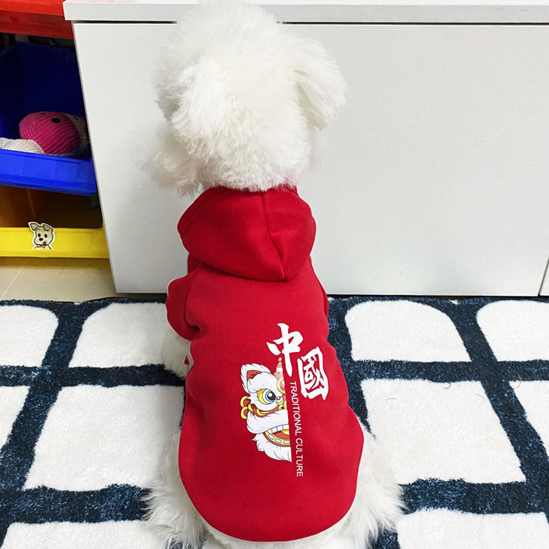 KFX-9732413 Cartoon Cute Pet Clothing for Dogs - Autumn & Winter Collection in Various Colors and Sizes
