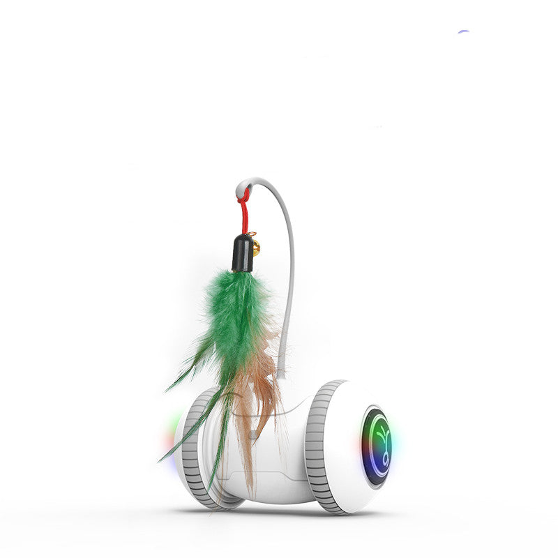 KFX-9733949 Interactive Cat Toy with Changeable Feather Accessories for Engaging Indoor Play