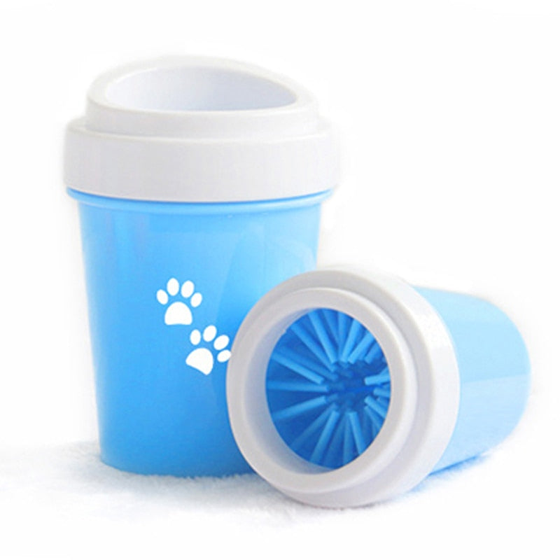 KFX-9734973 Dog and Cat Paw Cleaning Cup - Available in Small and Large Sizes, Green, Pink, and Blue