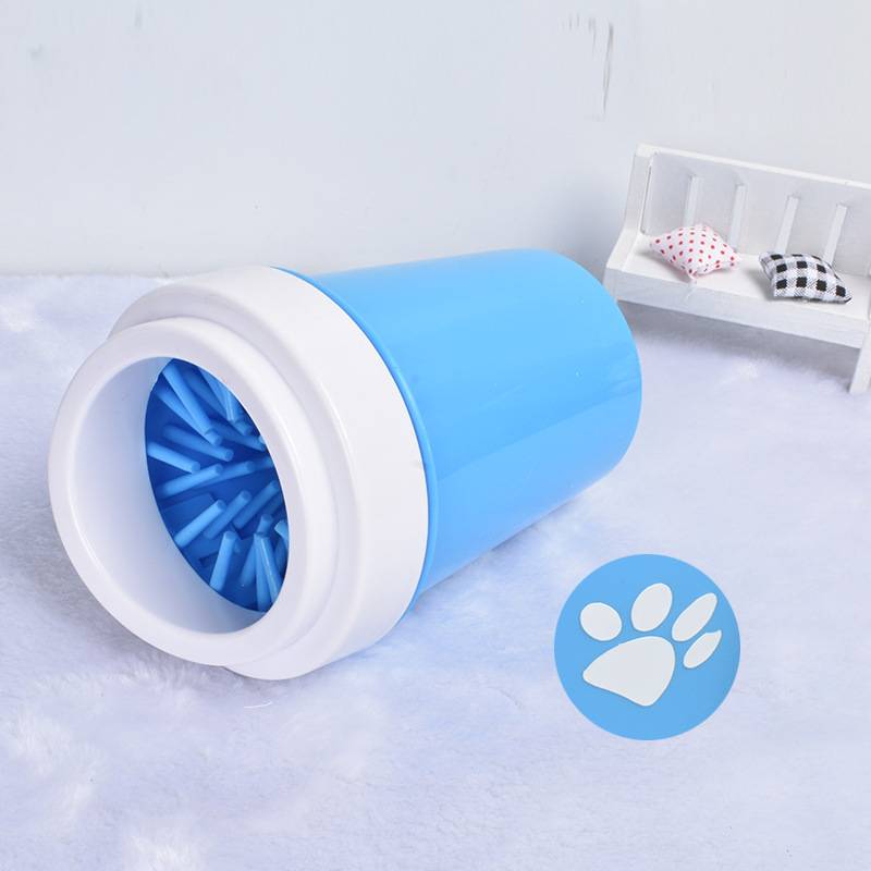 KFX-9734973 Dog and Cat Paw Cleaning Cup - Available in Small and Large Sizes, Green, Pink, and Blue