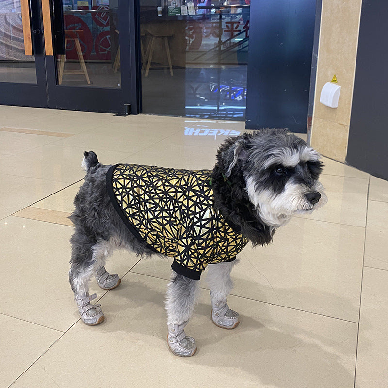KFX-9735485 Stylish Bronzing Pet Dog Clothes for Spring and Summer