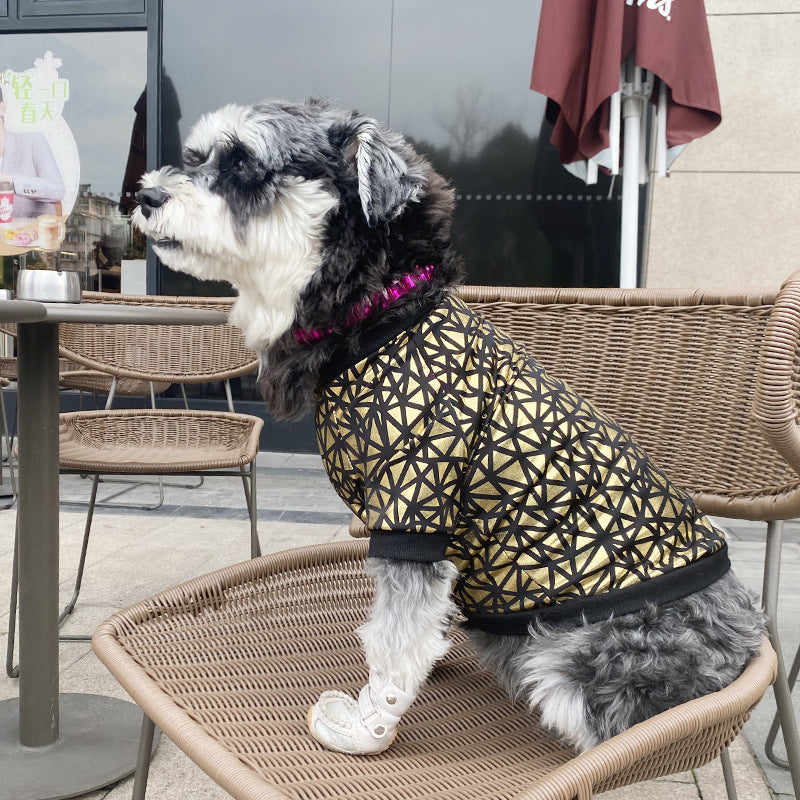 KFX-9735485 Stylish Bronzing Pet Dog Clothes for Spring and Summer