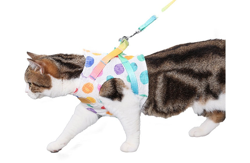 KFX-9736893 Cool and Breathable Cotton and Polyester Chest Leash for Small to Medium Dogs