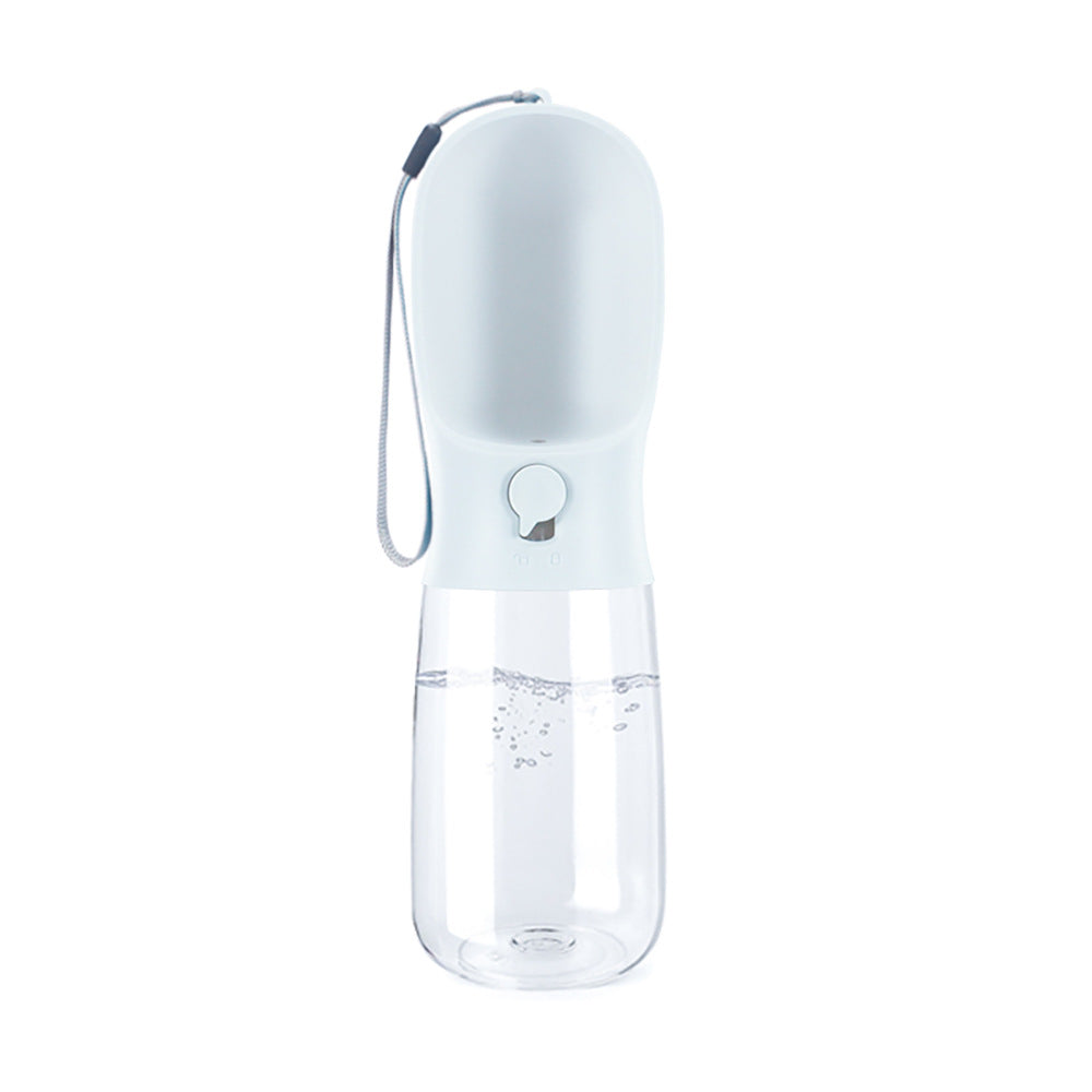 KFX-9738941 Large Capacity Portable Travel Pet Water Bottle - 550ML Plastic Design