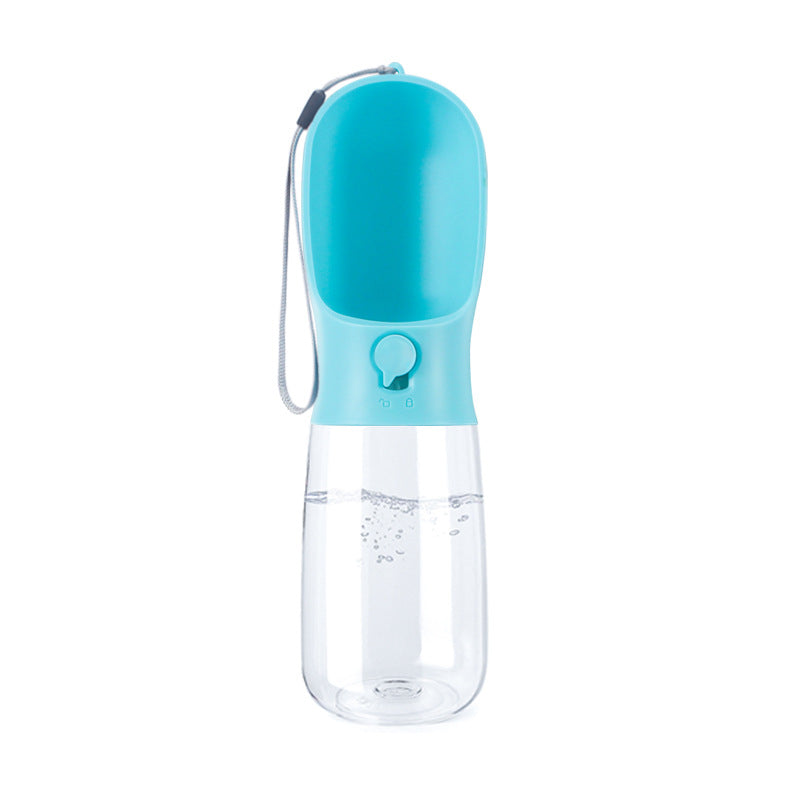 KFX-9738941 Large Capacity Portable Travel Pet Water Bottle - 550ML Plastic Design